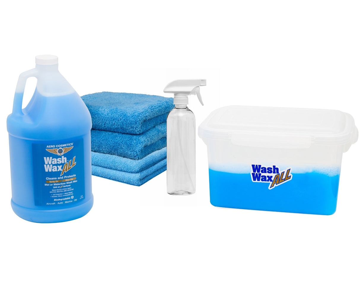 Sprayless Waterless Wash Wax ALL Kit – 1 Gallon Cleaning System