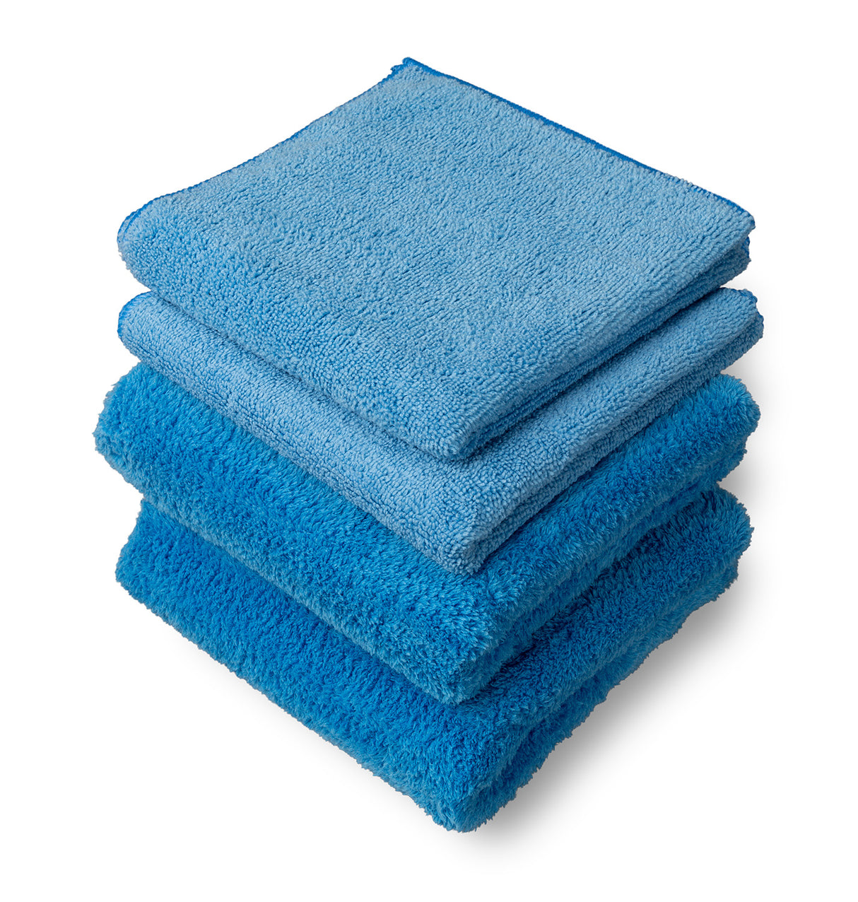 Aero Towel Variety Pack - 2 Microfiber Towels, 2 Premium Microfiber Towels