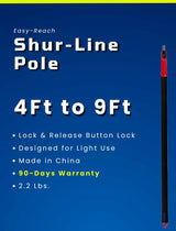 Waterless Wash Wax Mop 15" with Shur-Line Easy Reach Pole for RV, Aircraft, Boats, Trucks - Aero Cosmetics