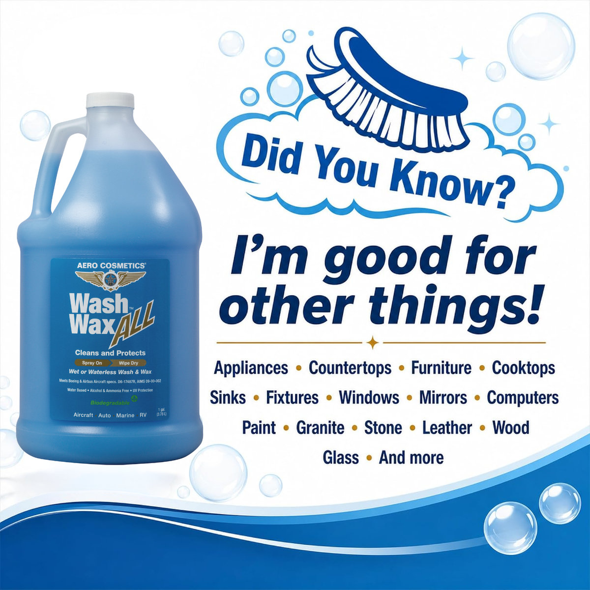 Wash Wax ALL - Waterless Wash Cleaner and Protectant