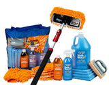 Wet or Waterless Mop Kit 10" w/ Easy Reach Shur-Line Pole for RVs & Aircraft